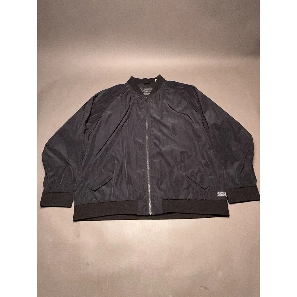 Levi Strauss Jacket Men’s 2XL Black Bomber Full Zip Lightweight Classic Retro